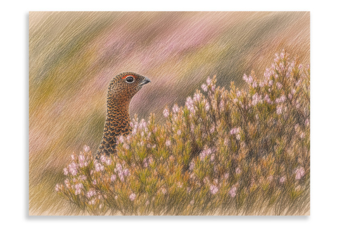 Yorkshire Red Grouse - Artistic